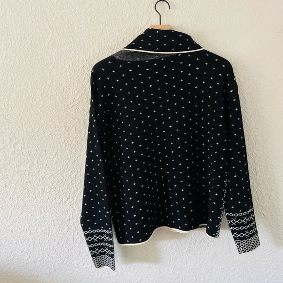Tribal Jeans Black & Cream Hearts and Dots Turtleneck Sweater - Picture 2 of 10